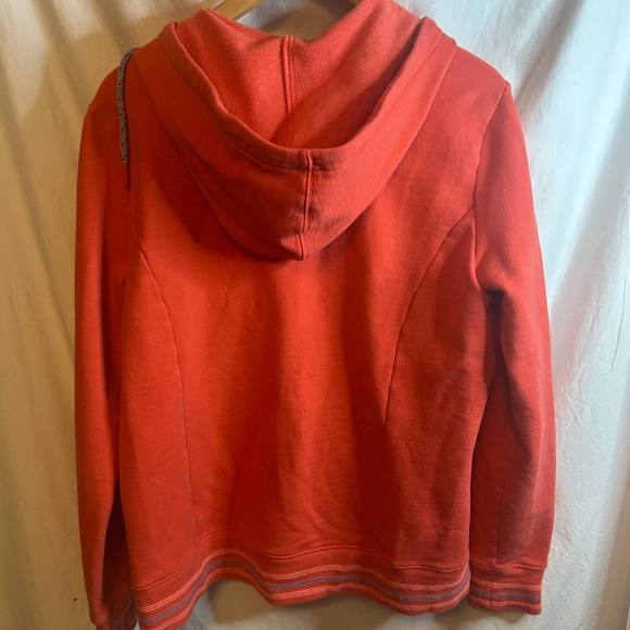 The North Face Women’s Size XL Hot Coral Pink Full Zip Hoodie Sweatshirt - Picture 2 of 8